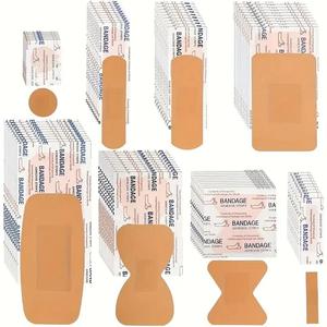 Soft Adhesive Aid Patch Tape, 80pcs/set Waterproof & Breathable Design Tape with Cushion, Suitable for Body Taking Care, Providing Multiple Styles, Home Essential, Portable Pain Relief, Skin Tape, Reusable Waterproof Patch, Healthcare Medical Accessories