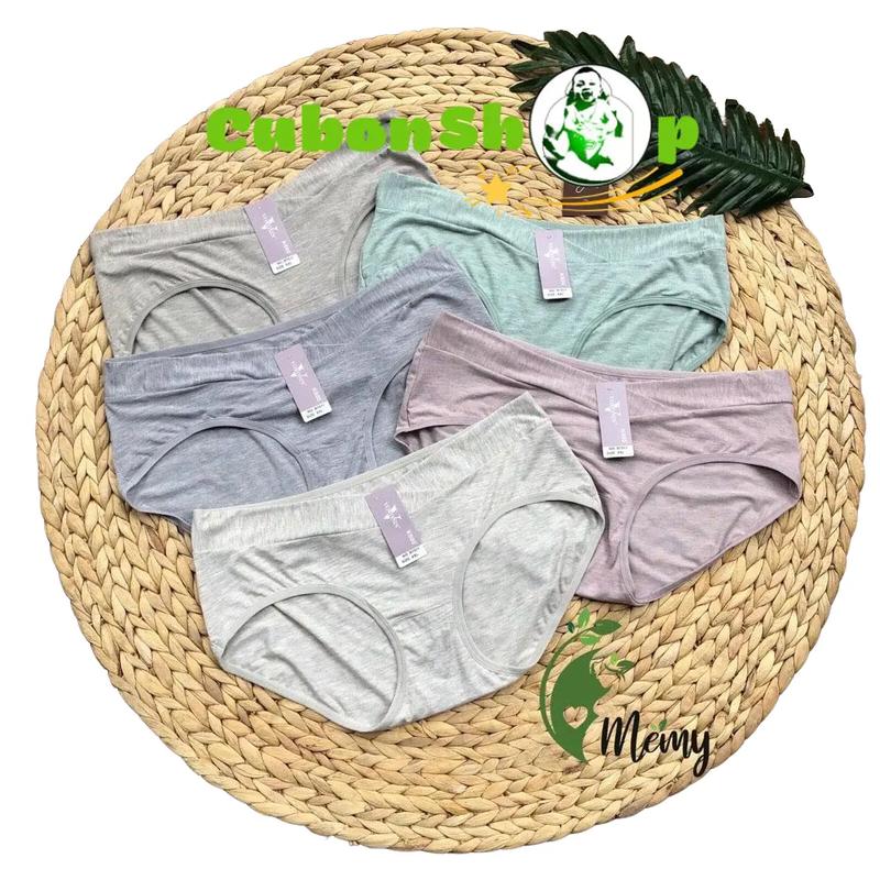  Quần lót bà bầu cạp chéo mùa hè chất cotton đũi kháng khuẩn đồ lót chip bà bầu nội y bầu 7011 Voi 