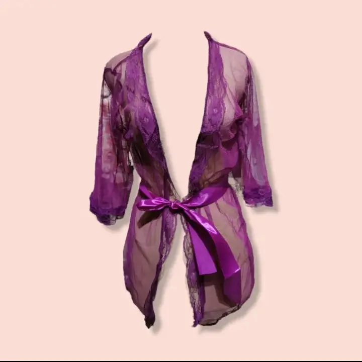 gaun malam WANITA BAHAN LACE TIPIS KERAH DEEP V NECK TANPA LENGAN BAJU 3002