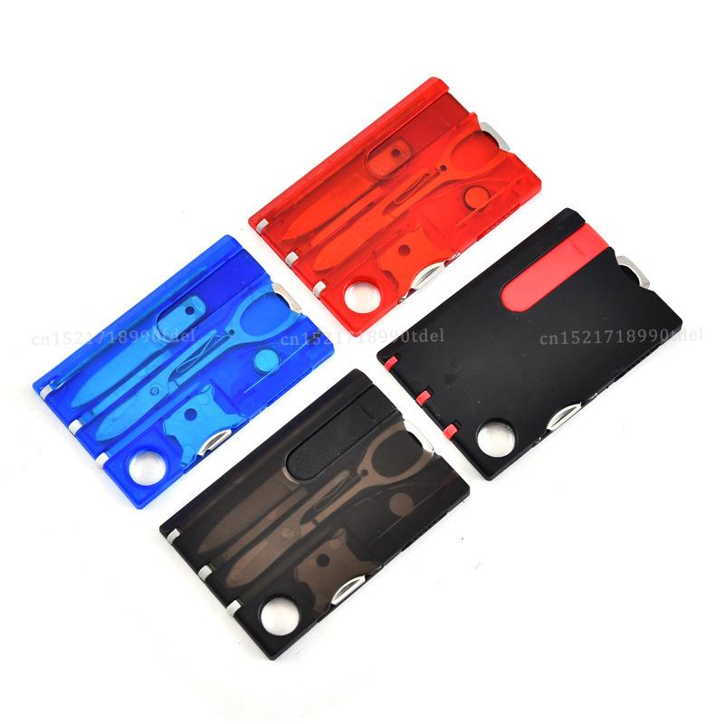 Product Introduction of 10 In 1 Pocket Credit Card Portable Multi Tools Outdoor Survival Camping Equipment 1 Box Portable Hiking Card Tools Gear 14