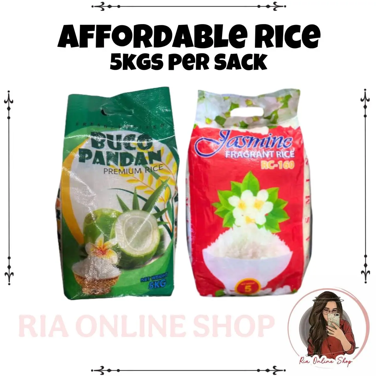 Affordable Rice 5kgs per sack Buco Pandan and Jasmine Rice - TikTok ...