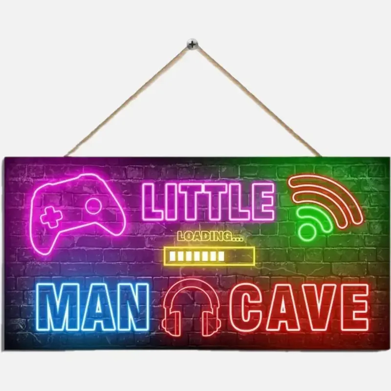 Retro Video Game Neon Wall Sign, Glow in The Dark Gaming Room Decor, Cool Hanging Art for Bedrooms & Game Rooms, Stylish Youth Decor with 80s/90s Arcade Vibes 6