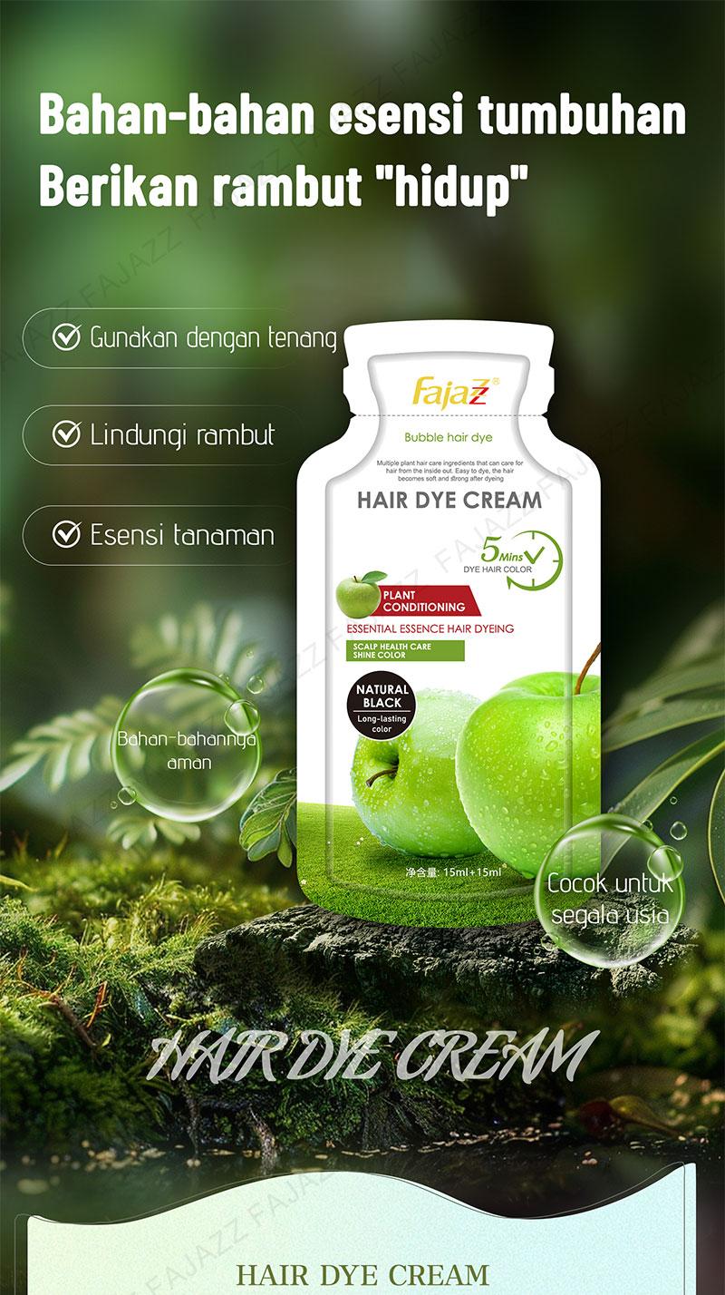 Product Introduction of 【Fajazz】（20 pcs）Pewarna rambut gelembung Fajazz adalah merek asli resmi tanaman murni, pewarna gelembung alami dan tidak menyebabkan iritasi untuk pria dan wanita, Anda dapat mewarnai rambut Anda di rumah 5