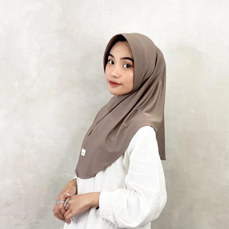 by KENAN Hijab Bergo Kenan size M matt Jersey Busa Casual Instan Kerudung Nyaman Simple    Soft Pad Panjang Muslim Tebal Cantik Syari Sporty Hitam Navy Khimar Variasi 2