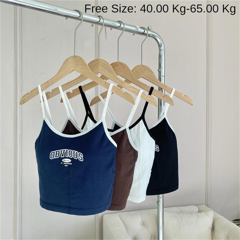 Product Introduction of Y2K Hot Girl Camisole With Chest Pad American Style Retro Cropped Top Vest Tank Top Womenswear Summer Women's Tops Sling 24