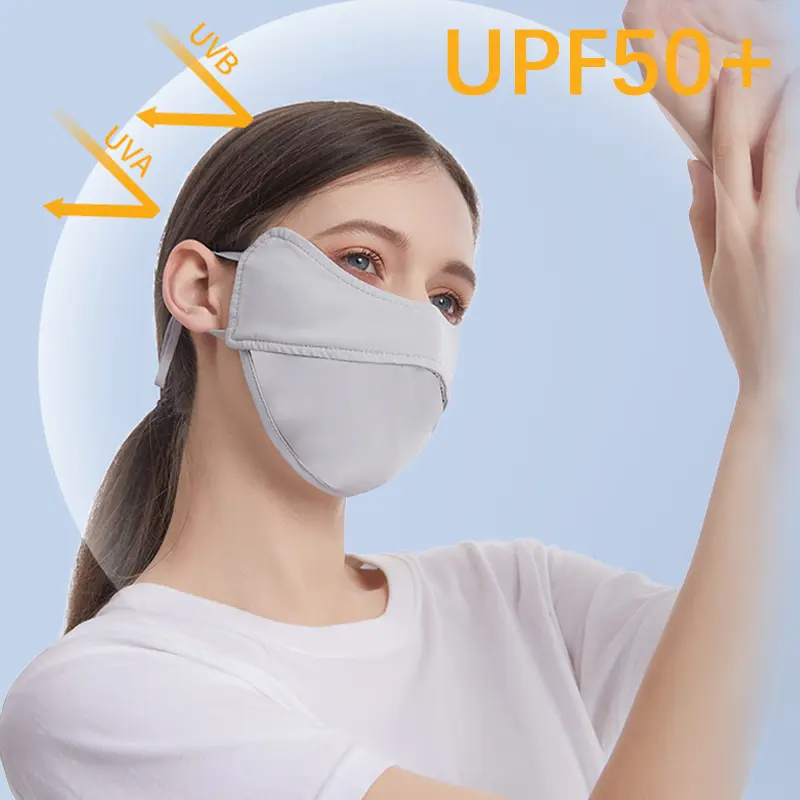 Mặt Nạ Lụa Lạnh Che Nắng Và Chống Nắng, Bảo Vệ Mắt, Chống Nắng, Thích Hợp Cho Mùa Hè, Chống Tia UV, Dành Cho Nữ, Che Nửa Mặt, [TTAA], Hàng Mới Về 4