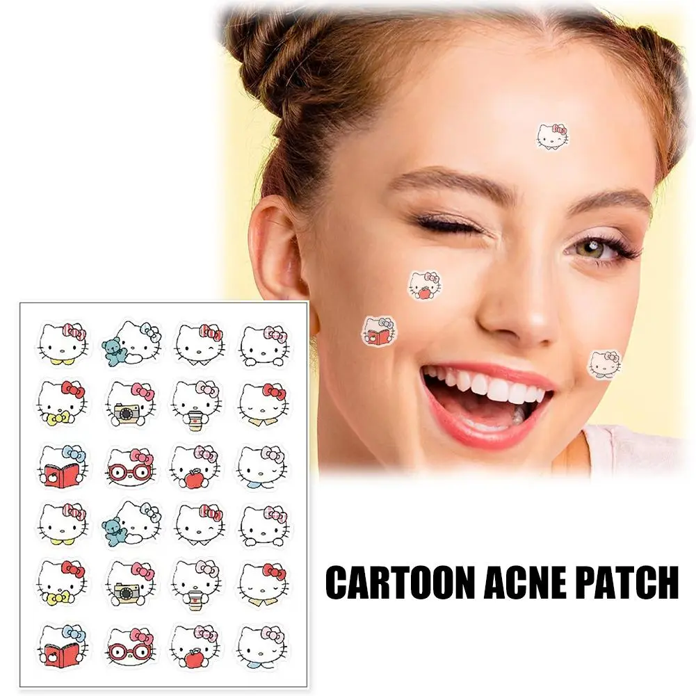 600pcs Cute Cat Acne Patch, Acne Cover Patch, Cartoon Acne Patch