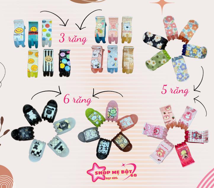 [Mua 1 Sét Tặng 1 Cây] Sỉ Sét 6 Cây Kẹp Tóc 3 răng 5 răng 6 răng Mẫu mới hót trend