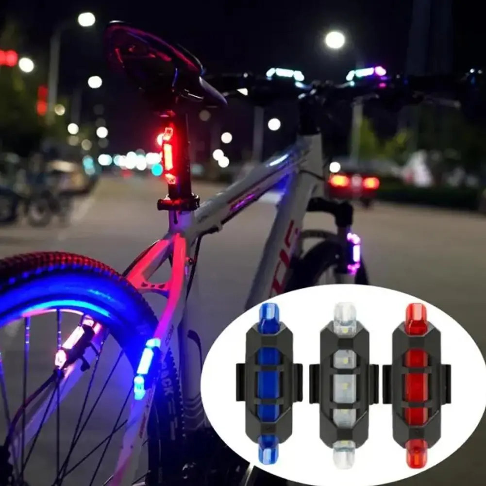 Đèn Hậu Xe Đạp LED, Đèn Xe Đạp Có Thể Sạc Lại USB, Chống Nước, Cảnh Báo An Toàn Đuôi Sau, Đèn Đạp Xe Leo Núi Siêu Sáng