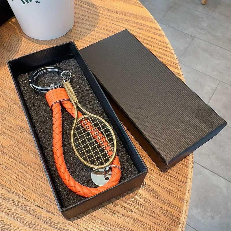 Móc Chìa Khóa Vợt Tennis, Quà Tặng Sáng Tạo, Mặt Dây Chuyền Túi Xách Tennis Thời Trang, Đồ Thể Thao Bóng, Quà Tặng Thi Đấu Thủ Công 4