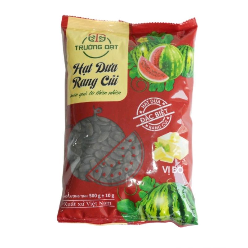 Hạt Dưa Rang Củi Trường Đạt gói 500gr Vị Bơ Ăn Vặt Snack Food Thức Ăn