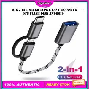 Otg 2 IN 1 Micro Type C Fast Transfer Otg Flash Disk Android