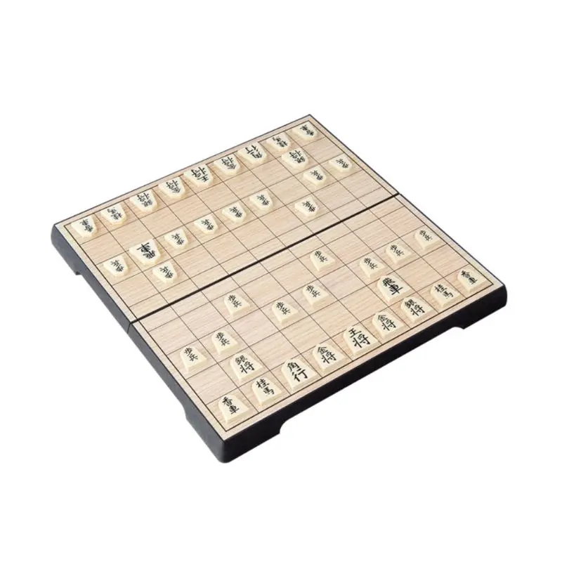 Foldable Magnetic Folding Shogi Set Boxed Portable Japanese Chess ...