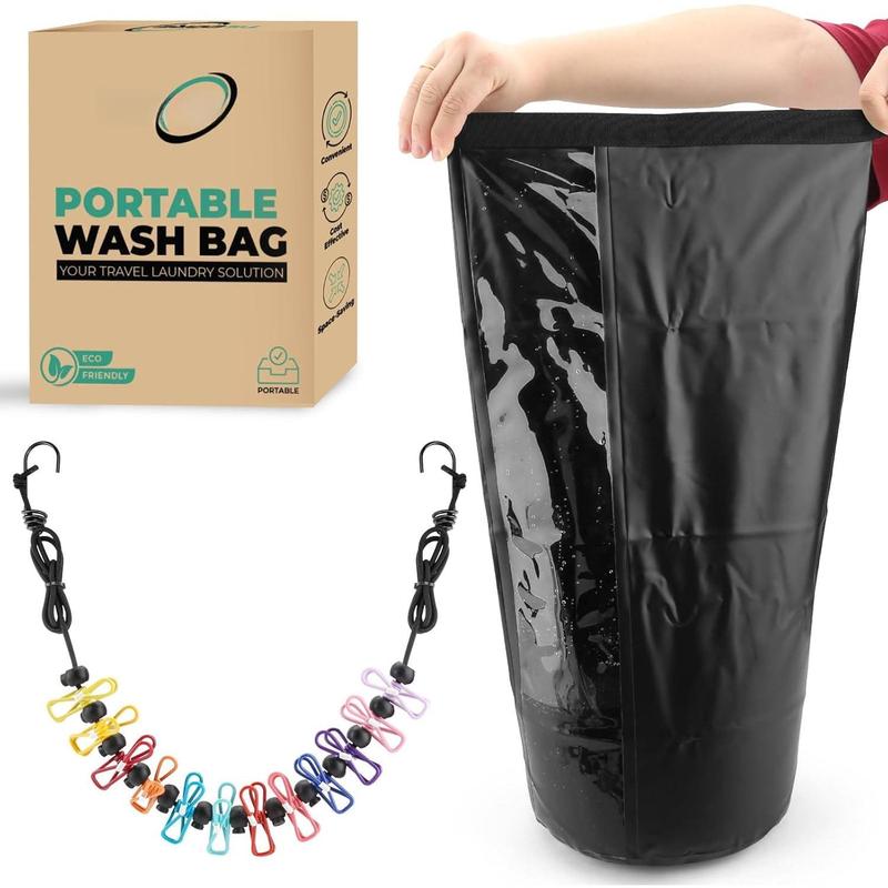 Travel Washing Machine & Retractable Clothesline - Hand Portable ...
