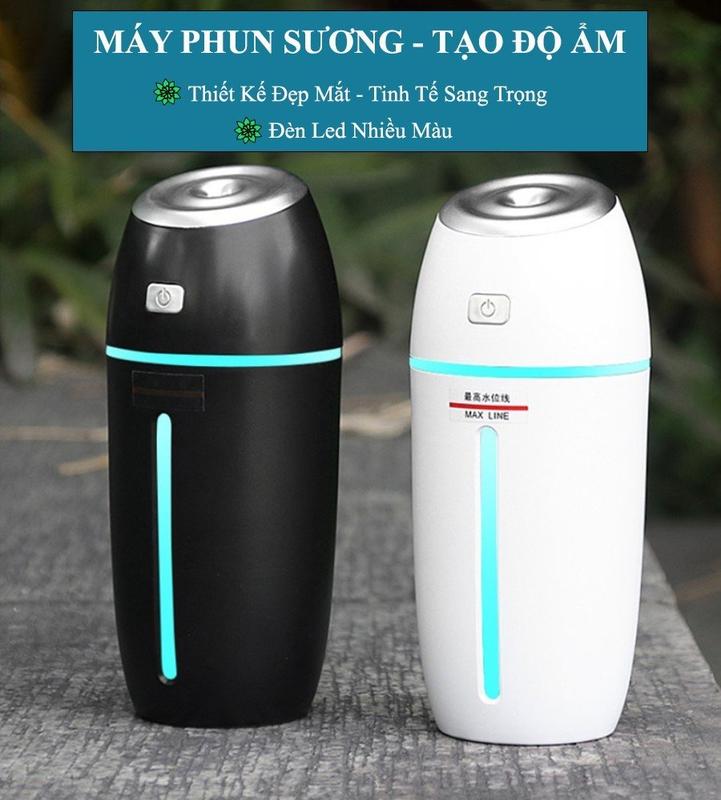 Máy Phun Sương,Tạo Độ Ẩm Cho Ô tô R-8304 - Lan Tỏa Mùi Hương Dễ Chịu - Không Gây Tiếng Ồn - Có Đèn LED 1