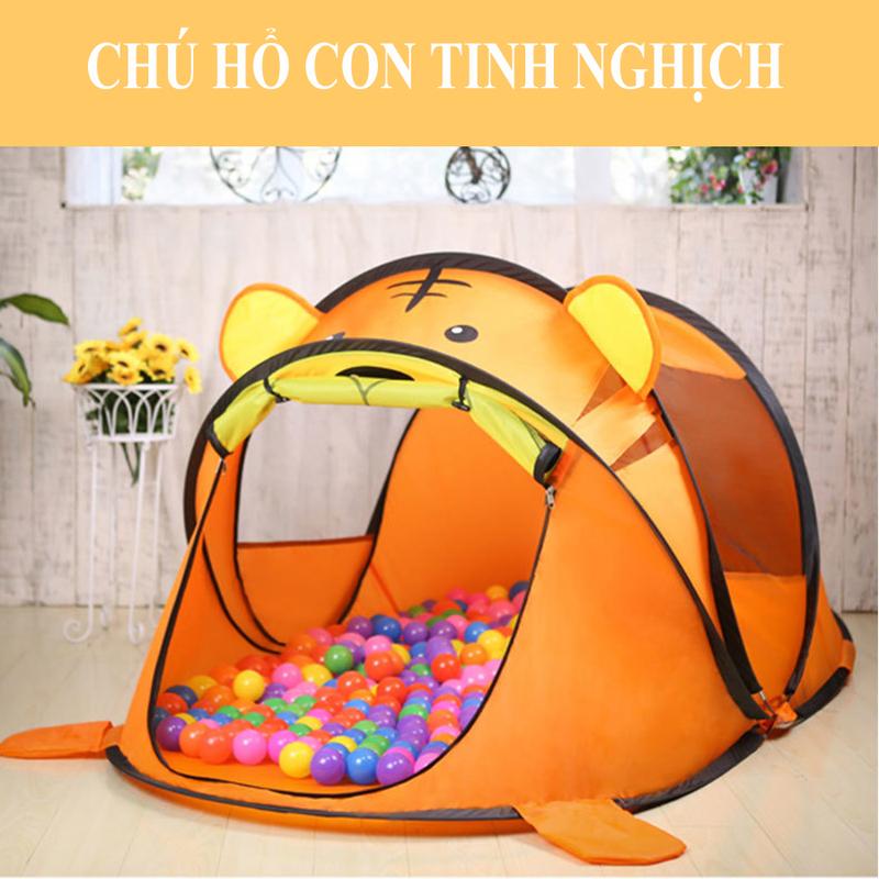 [TẶNG ĐÈN NHÁY PIN] Lều bóng hình thú tự bung cho bé trai và bé gái chơi, ngủ trong nhà. Lều trẻ em, lều cắm trại, dã ngoại, picnic