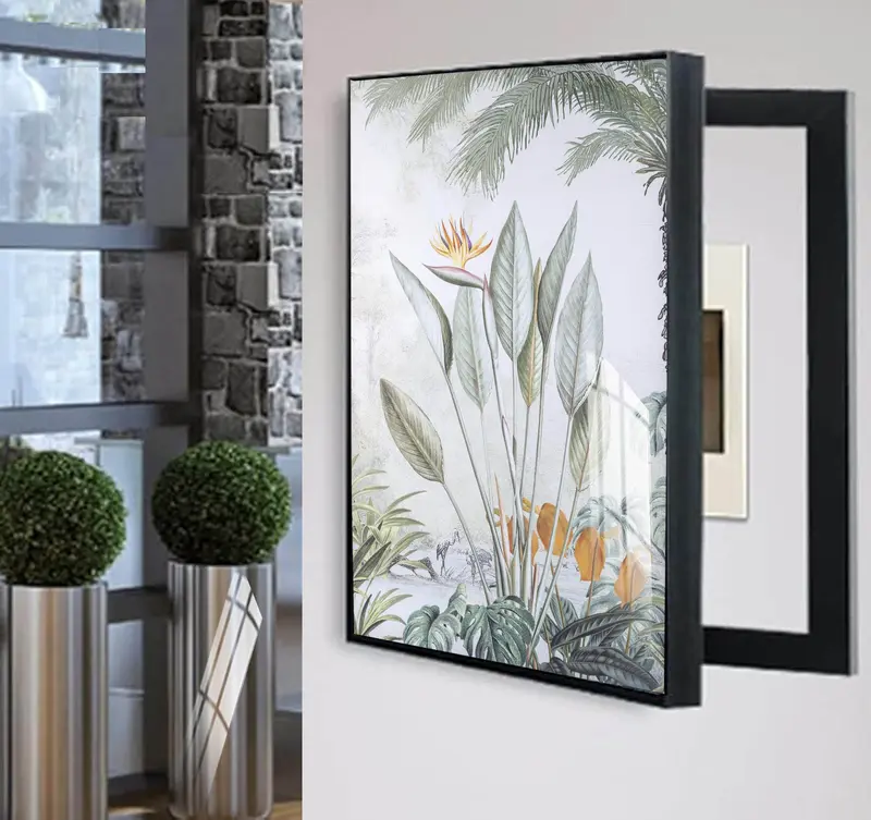 Tomdecor Tranh che ổ điện mẫu tranh thiên nhiên mới 2024  trang trí nhà cửa, decor phòng khách khổ đứng 5