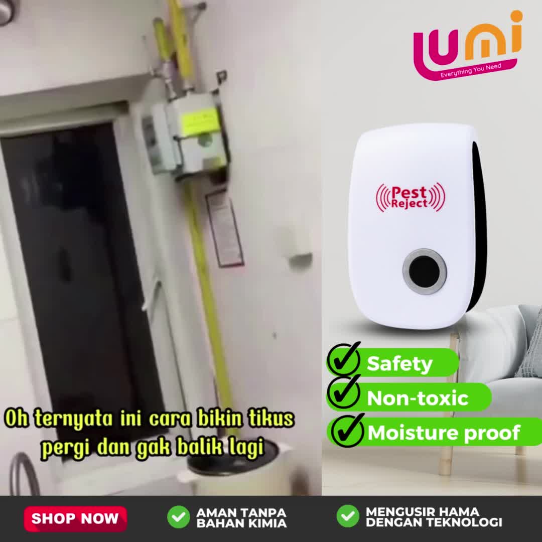Pest Reject Alat Pengusir Kecoa Serangga Tikus Nyamuk Ultrasonic Alat Pembasmi Serangga Elektrik Pest Reject Alat Pengusir Kecoa Serangga Tikus Nyamuk Ultrasonic Alat Pembasmi Serangga Elektrik