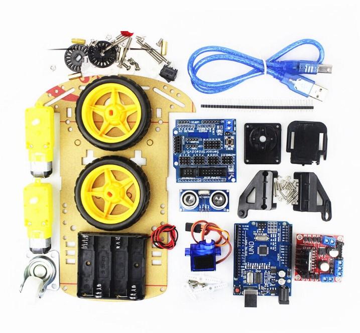 2WD Ultrasonic Module for Arduino Kit Auto Tracking Motor Smart ...