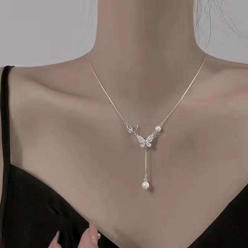 Vòng cổ nữ sợi mảnh xinh xắn mẫu mới giá rẻ dây chuyền sợi mảnh lolita V134 Hoa Trang Sức Women Chain