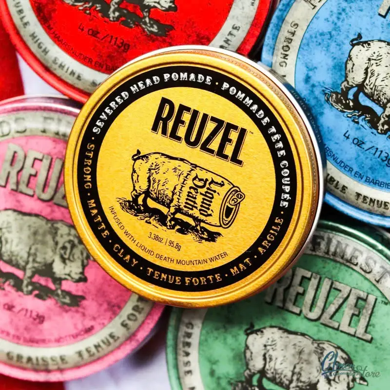 [Full Line] Sáp vuốt tóc Reuzel Pomade [Blue - Pink - Red - Extreme Hold - Green - Matte Clay - Fiber - Pink Extreme - Severed] 4