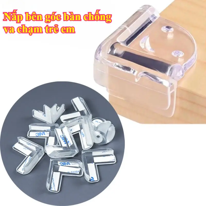 Trẻ Em Chống Va Chạm Bàn Góc Cạnh Vỏ Bảo Vệ bọc cạnh bàn bọc góc bàn Vệ Silicon Mềm Trong Suốt