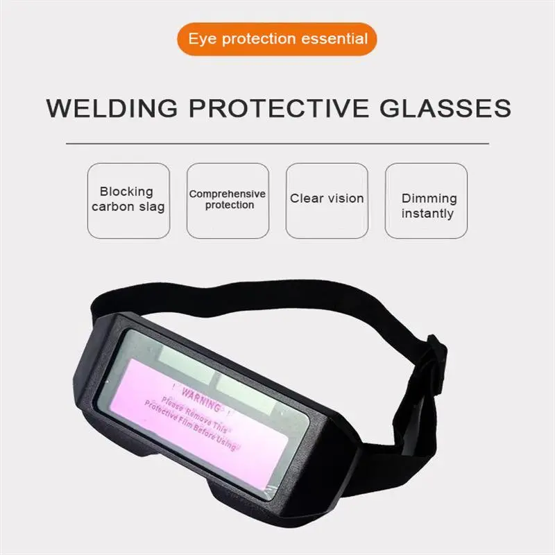 Auto-dimming Welding Glasses, Welding Protective Glasses, Lightweight Welding Glasses with LCD Screen, Solar Energy Eyes Glasses 3