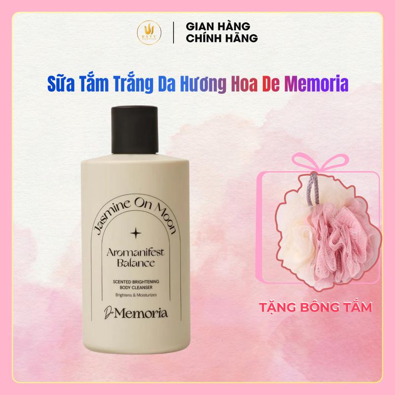 Sữa Tắm Hương Nước Hoa De Memoria Scented Brightening Body Cleanser 300ML Dưỡng Body