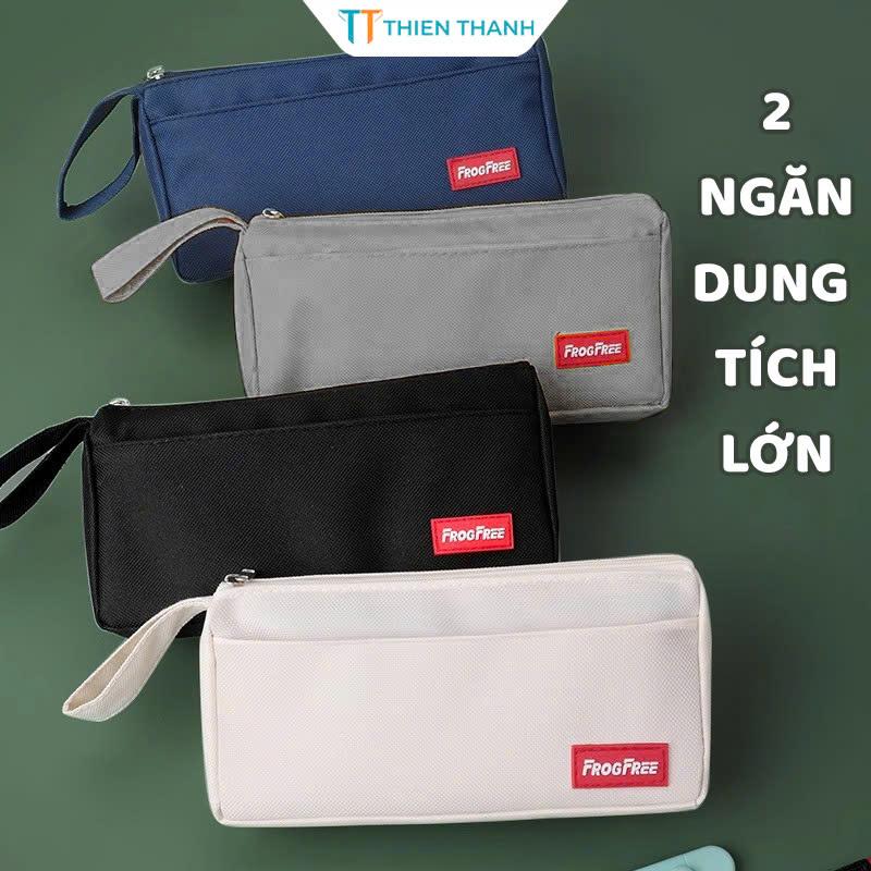 Túi Đựng Bút Đơn Giản Bắt Mắt Túi Bút Vải Canvas Nhiều Ngăn Phong Cách Hàn Quốc tuibut