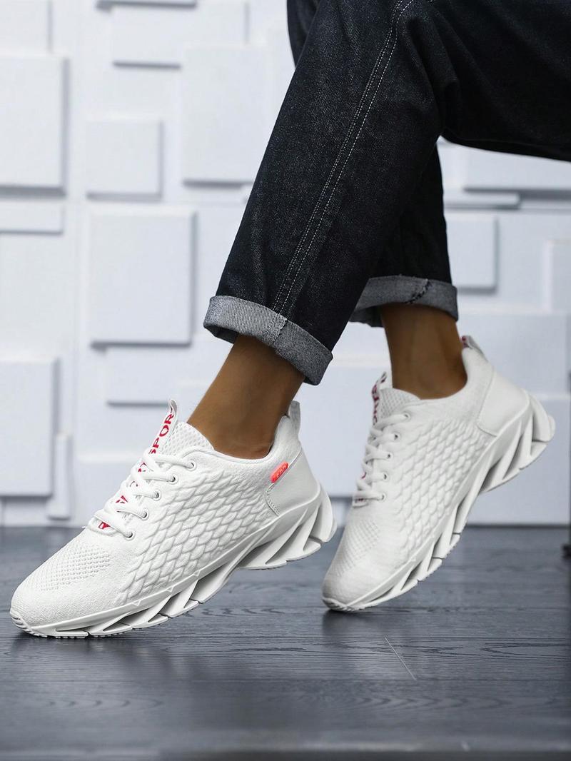 Product Introduction of Women's Fashionable Breathable Mesh Sneakers, Casual Comfortable Sports Running Shoes, All-match Round Toe Lace Up Low Top Sneakers for Daily Wear 7
