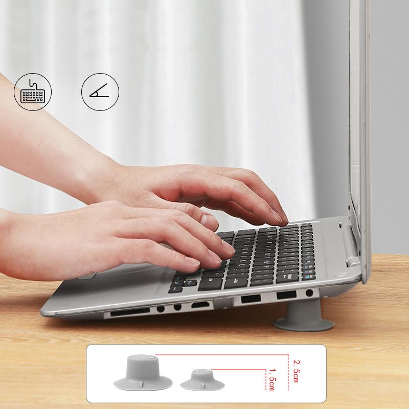 Set 4 Giá Đỡ Chân Đế Tản Nhiệt , Chống Trượt Cho Laptop