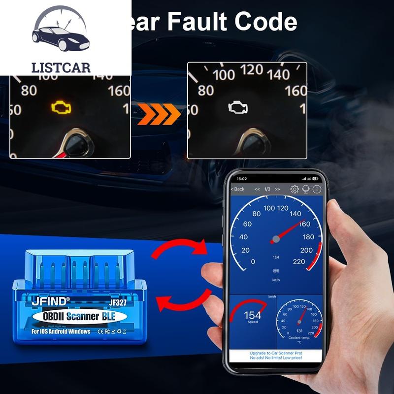 Máy Quét Xe Máy OBD2, JFIND JF327 V1.5, Bluetooth5.0, Tương thích với Android / IOS, Tương thích với Yamaha y15 và Honda, 3PIN đến 16PIN, Cáp OBD 2 4PIN, Máy Đọc Mã Lỗi Ô Tô, Công Cụ Chẩn Đoán Ô Tô, PK ELM327 5