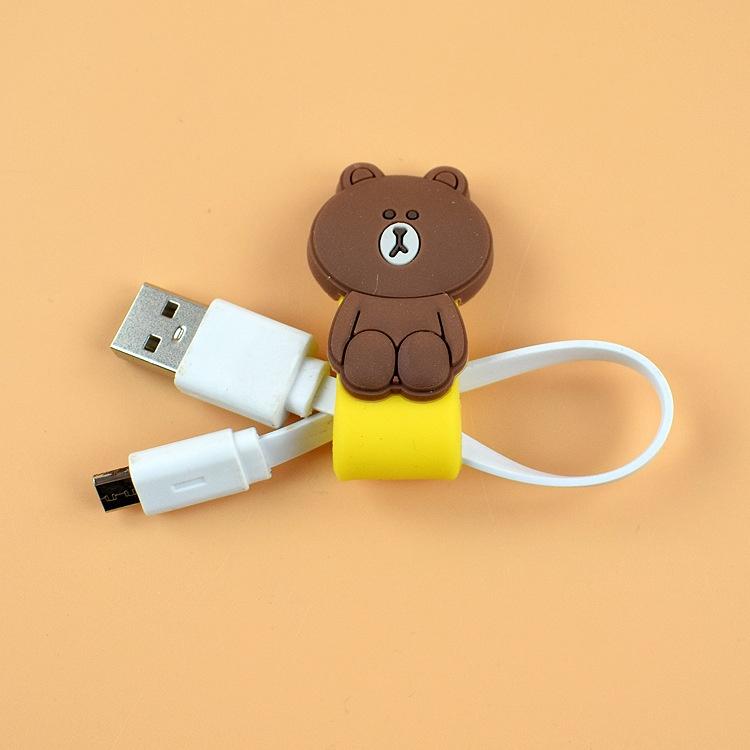 Product Introduction of PVC soft rubber earphone nail buckle winding device button storage device snap button earphone cable manager hub 3