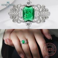 Gambar HIWANGO Cincin Zircon Hijau Perak 925 Fashion Wanita - hijau, Dapat disesuaikan dari HIWANGO Kab. Gresik 1 Tokopedia