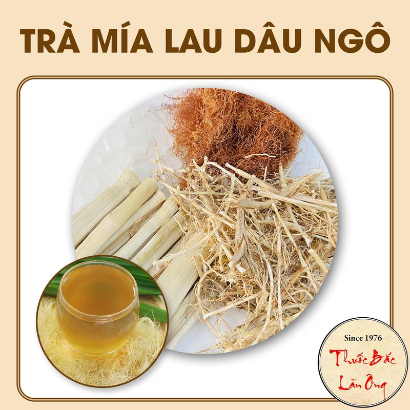 1 set trà mía lau râu ngô, sâm mía lau giải nhiệt - Lãn Ông
