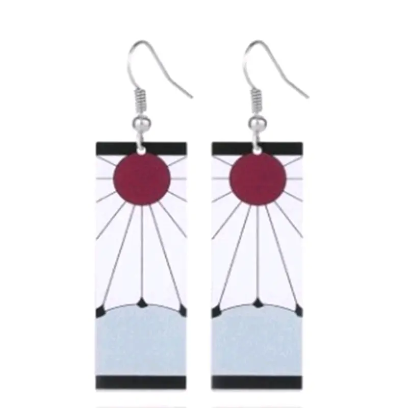 Anting Tanjiro demon slayer - anting kimetsu no yaiba tanjiro cosplay - sepasang anting tanjiro kamadou demon slayer kimetsu no yaiba 7