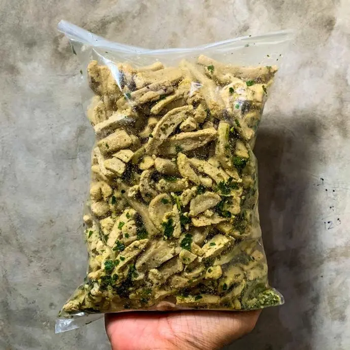 1Kg - BASRENG Campur (Pedas 500gr & Original 500gr) / makanan instan Spices cemilan  basreng 2