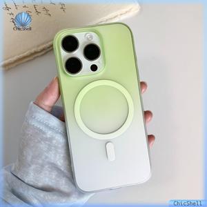 Ốp Điện Thoại Từ Tính Màu Gradient Lì Siêu Mỏng, Dành Cho iPhone 16, 13, 14, 15 Pro Max, 16ProMax, 12, 16Plus, Ốp Cứng, Chống Sốc, Tương Thích Với MagSafe