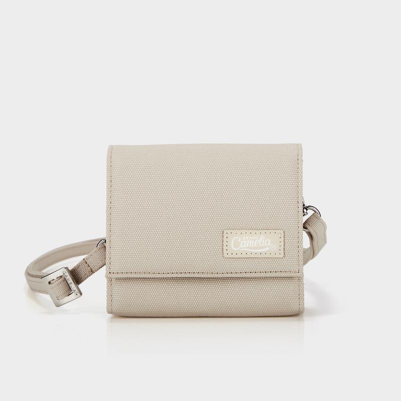  Ví CAMELIA BRAND Flip Mini Wallet - Túi Ví 2 IN 1 Vải Canvas 