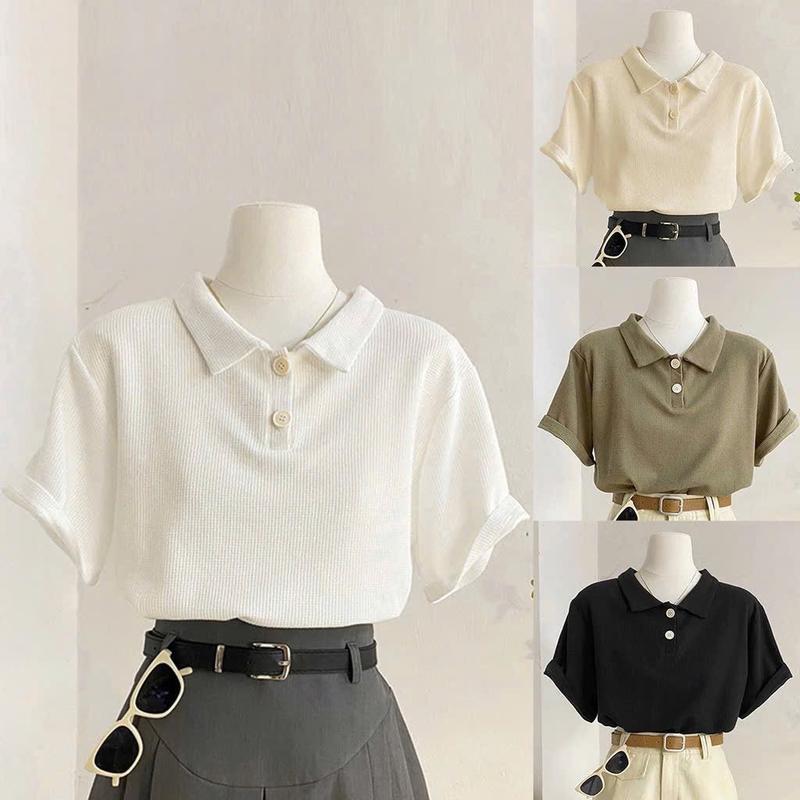 Áo thun polo nữ Bigsize 50-90kg (533) chất piệu thun tổ ong kiểu đơn giản tiện lợi