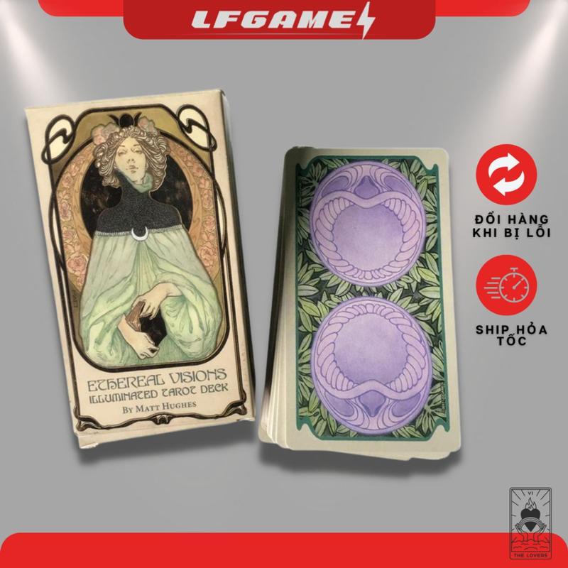 BỘ BÀI TAROT ETHEREAL VISIONS TAROT SIZE TIÊU CHUẨN CAO CẤP MUA 2 BỘ BẤT KÌ TẶNG ĐÁ THANH TẨY