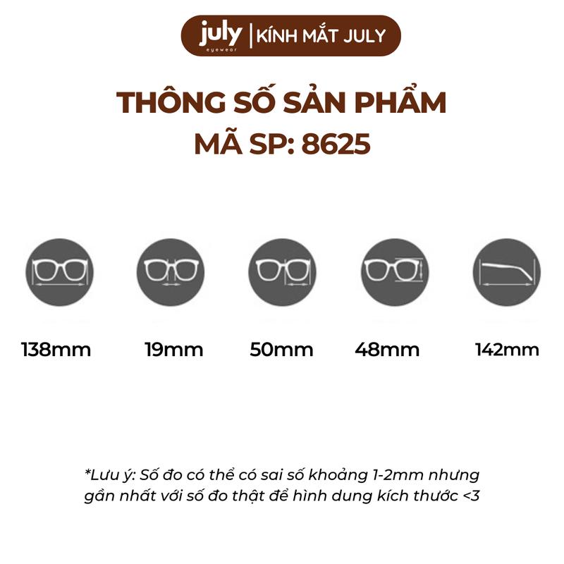 Product Introduction of Gọng kính cận nữ form tròn cốt kim loại hợp mọi dáng mặt - Kính Mắt July 8625 Mắt Kính Women Tròng Kính Kim Tuyến gọng  oval 4