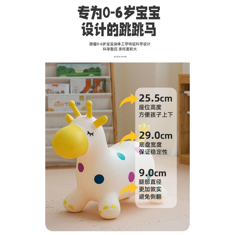 Product Introduction of Unicorn Jumping Vaulting Horse Children's Riding Jumping Horse Inflatable Mount 3 To 6 Years Old Baby Infants Can Sit On A Toy Horse 24