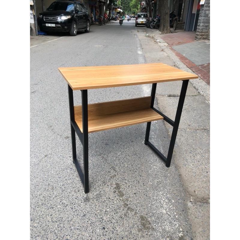 Bàn làm việc kèm kệ lửng- bàn làm việc gỗ đa năng 2