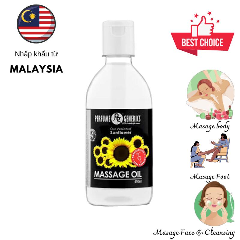 Dầu massage body,dầu massage foot, dầu massage face Perfume Generics-410ml/chai nhập khẩu từ Malaysia  Dưỡng Body 3