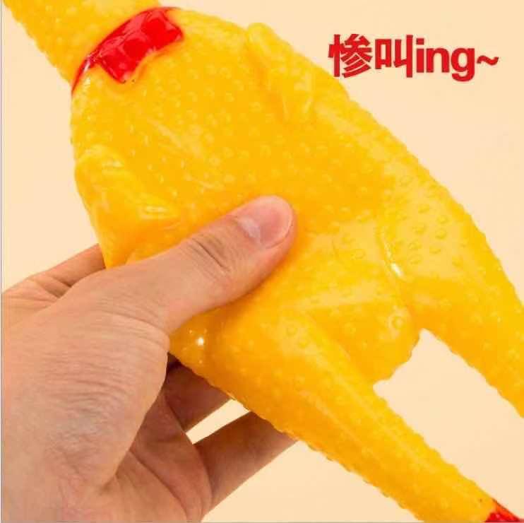 Product Introduction of 2025 Chicken Squeaky Sound Chicken Desperate Screaming Fighting Chicken Dog Toy Durable Chew Puppy Screaming Chicken Squeaky Chicken Toy 19