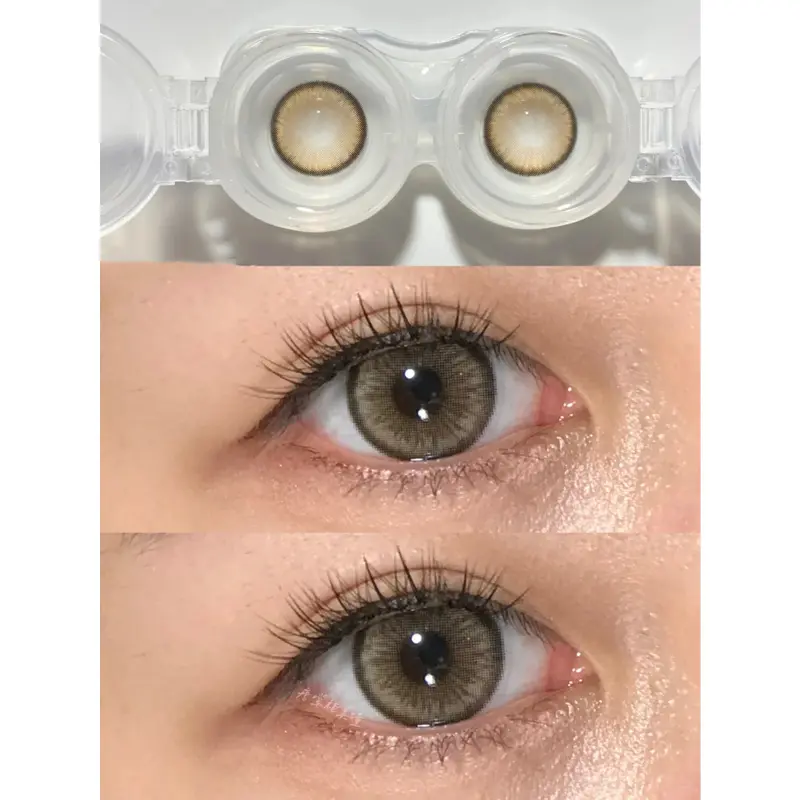 [Cod] 3 items combination pack (1 normal softlens 14. 20mm-14. 50mm + 60ml contact lens wash water + softlens case) 5