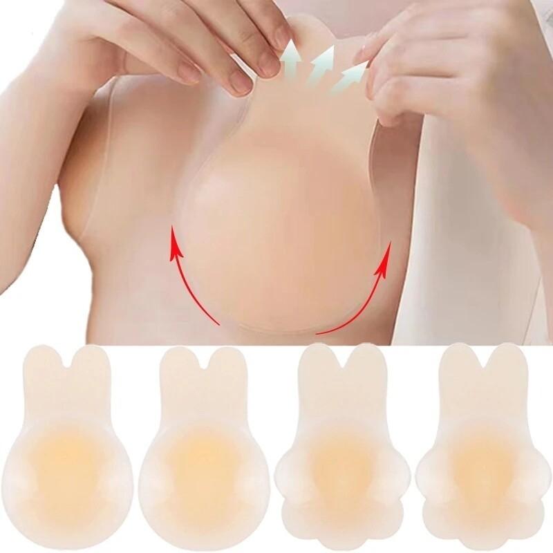 Product Introduction of Self Adhesive Silicone Nipple Cover / Reusable Breast Petals Lift Invisible Pasties Bra /Invisible Nipple Pasties Stickers with Box 52