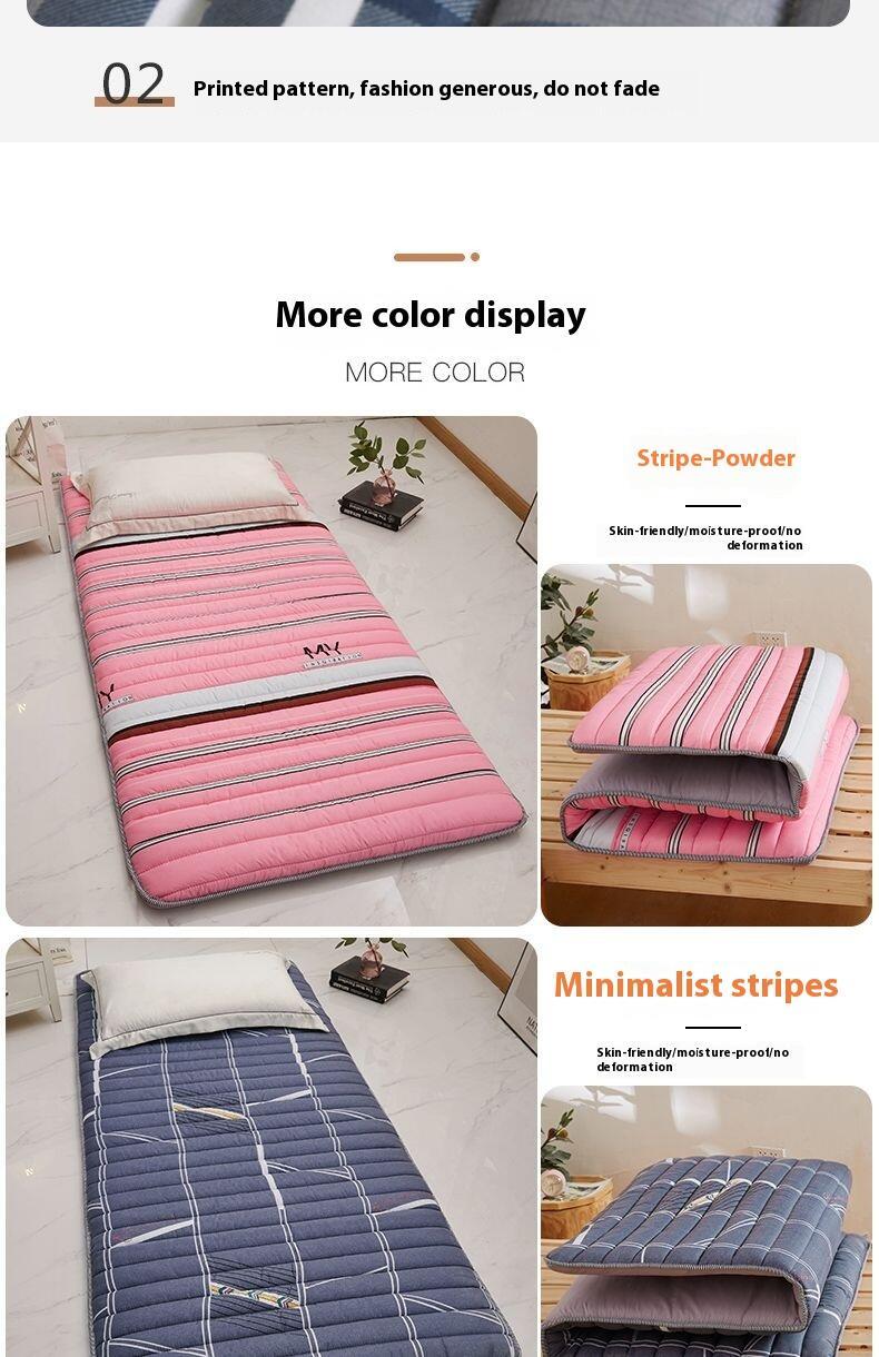Product Introduction of Dedicated student single adult bunk bed, foldable mattress, dormitory essential item, double person 13
