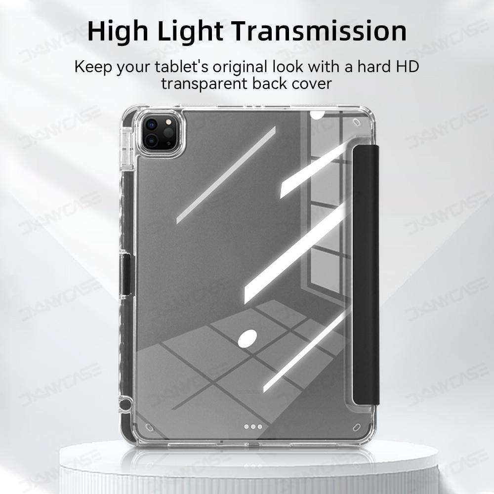 DANYCASE 3+Y Acrylic Protective Case for iPad 10th/11th For HUAWEI matepad SE  11" For Samsung TabA9/A11/A9 Plus/A11 Plus 11inch/S9 /S9 FE 10.9inch/S9 Plus/S9 FE Plus casing tablet protective tablet with pen slot Stand Tablet Flip Case